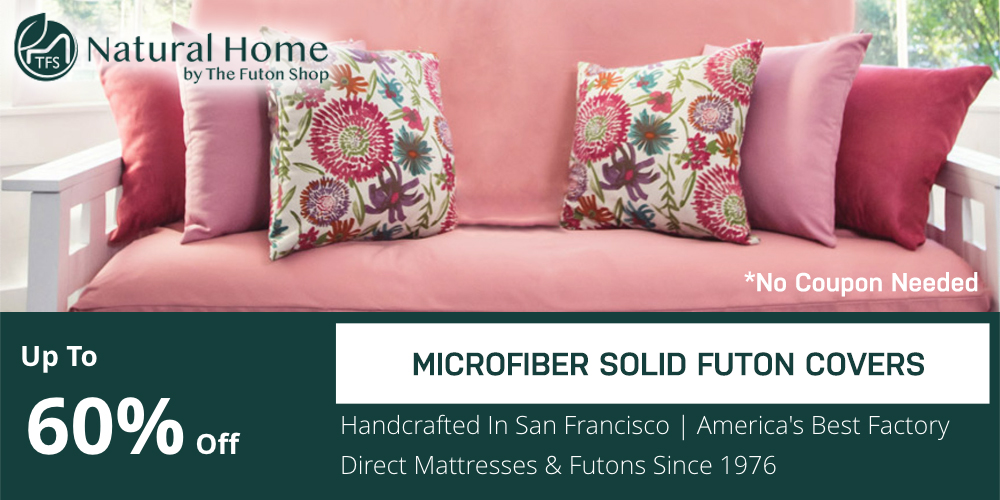 60% OFF Microfiber Solid Futon Covers