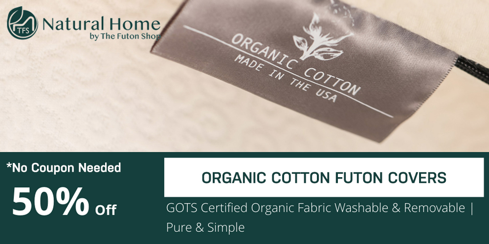 50% OFF Organic Cotton Futon Covers